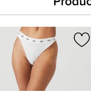 ALO Yoga Icon High Cut Thong - Gray